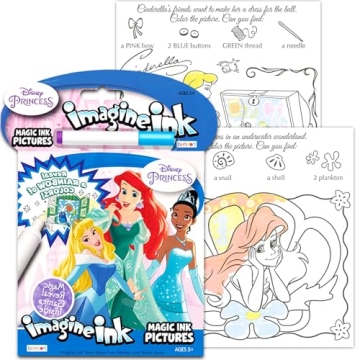 Disney Princess Imagine Ink Book and Sticker Book Set