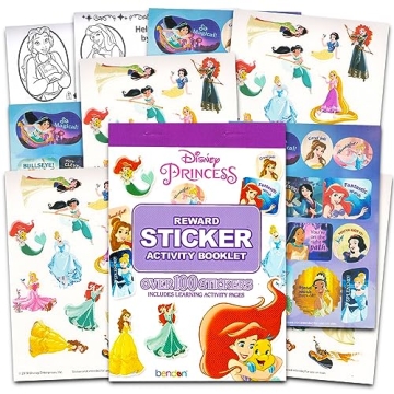 Disney Princess Imagine Ink Book and Sticker Book Set