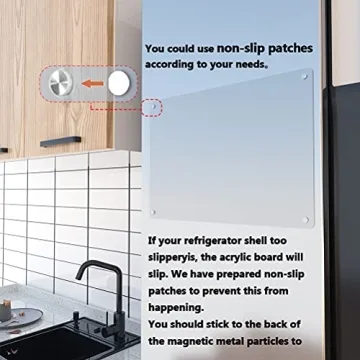 RAXMIN Magnetic Dry Erase Board for Fridge 15x11