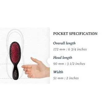 Mason Pearson Pocket Bristle Hair Brush, 0.2 lb.