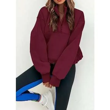 Stylish KIRUNDO Women's Fall Cropped Sweatshirt - Comfortable & Trendy