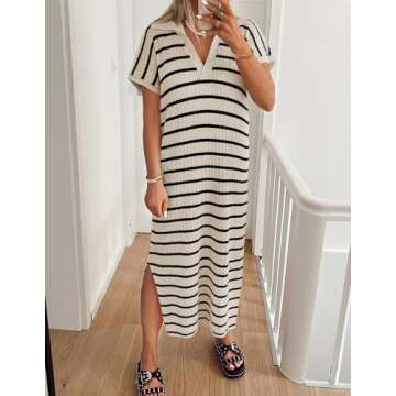 Shop ZESICA Women's Stylish Summer Midi Dress Now