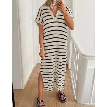 Shop ZESICA Women's Stylish Summer Midi Dress Now