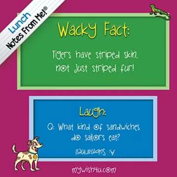 Fun 101 Lunch Box Notes for Kids with Wacky Facts