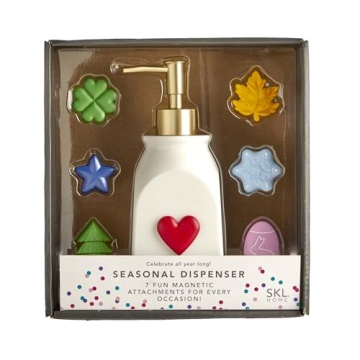 SKL Home Holiday Soap Dispenser with Magnetic Attachments - 8pc