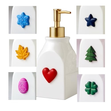 SKL Home Holiday Soap Dispenser with Magnetic Attachments - 8pc