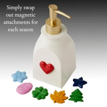 SKL Home Holiday Soap Dispenser with Magnetic Attachments - 8pc