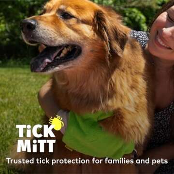 TiCK MiTT Green Tick Removal Glove - Safe & Easy to Use