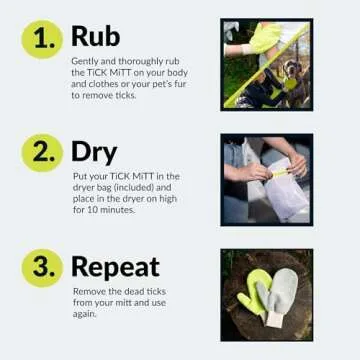 TiCK MiTT Green Tick Removal Glove - Safe & Easy to Use