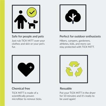 TiCK MiTT Green Tick Removal Glove - Safe & Easy to Use