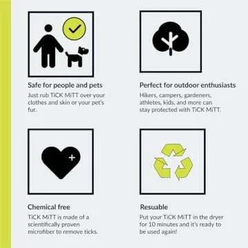 TiCK MiTT Green Tick Removal Glove - Safe & Easy to Use