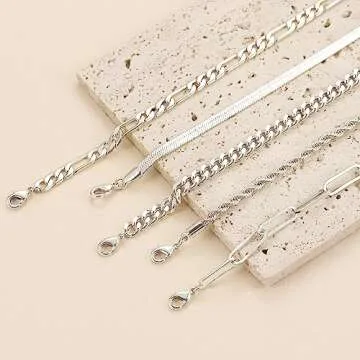 Stylish DEARMAY Sterling Silver Bracelets Set for Women