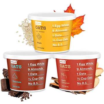 RXBAR, RX A.M. Oats, Variety Pack, 9ct, 2.18oz Cups, 9 Gluten Free Oatmeal Cups