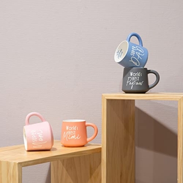 COLLECTIVE HOME - Coffee Mug, Family Ceramic Tea Cup, Funny Gift for Mother's Day/Father's Day, 16 oz, Dishwasher and Microwave Safe, SUPER DAD