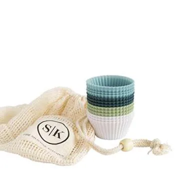 The Silicone Kitchen Reusable Silicone Baking Cup Set - Bake Smart with Eco-Friendly Ease