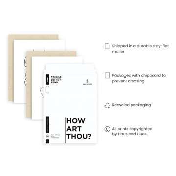 RipGrip Minimalist Line Art Prints Set of 4| Aesthetic Posters, Apartment Decor, Minimalist Art Print, Fine Line Art, Black and White Abstract Minimalist Wall Art for Women UNFRAMED (8x10)