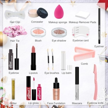 Makeup Advent Calendar for Girls - 2024 Countdown Set