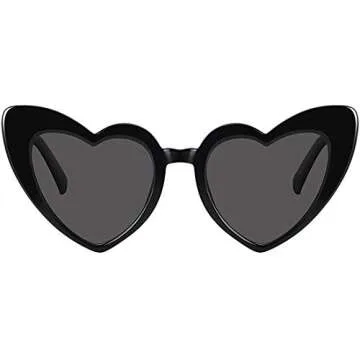 STORYCOAST Heart Shaped Sunglasses for Women Girls Ladies Vintage Goggle Mod Sun Glasses Shades