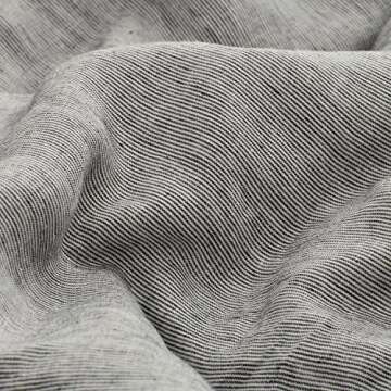 Amazon Brand – Stone & Beam Wooden Button Farmhouse Duvet Cover Set, King, Grey