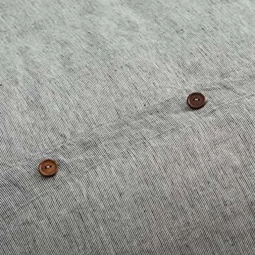 Stone & Beam Wooden Button Farmhouse Duvet Cover Set King