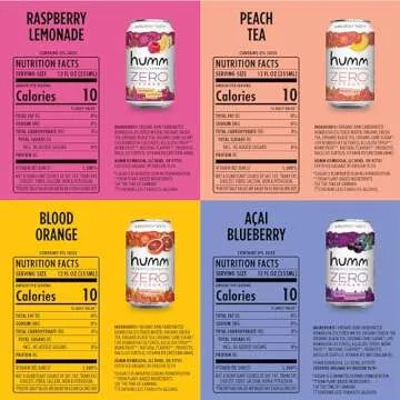 Humm Probiotic Kombucha Zero Sugar Variety Pack - 16 Cans