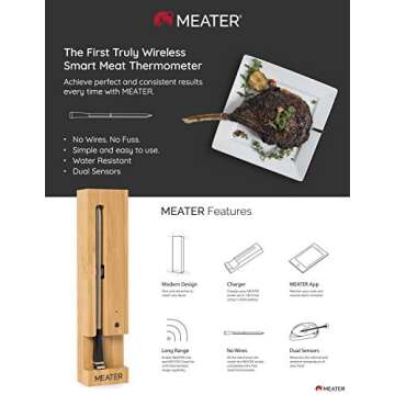 MEATER Smart Wireless Meat Thermometer for Perfect Cooking