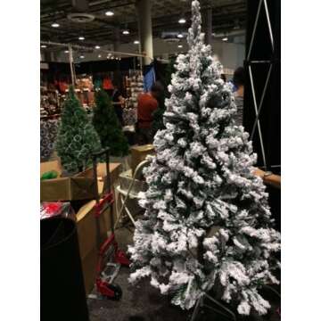 Adorn Your Home with the Perfect 5-Foot Holiday Flocked Christmas Tree