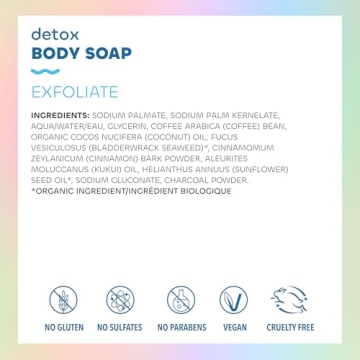 Luxurious Seaweed Exfoliate Detox Body Soap for All Skin Types