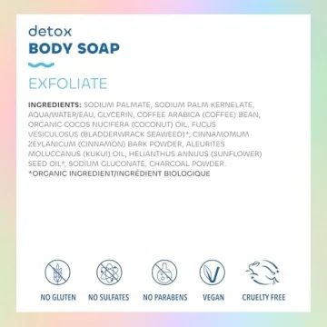 Luxurious Seaweed Exfoliate Detox Body Soap for All Skin Types