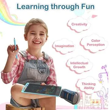 Fuleda LCD Writing Tablet for Kids, 2 Pack 8.5In Toddler Toys Drawing Tablet, Colorful Doodle Board Drawing Pad, Trvel Toys for 3 4 5 6 7 8 Years Old Boys Girls, Road Trip Essentials Kids