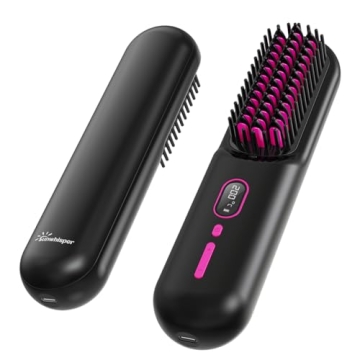 Cordless Hair Straightener Brush for Women