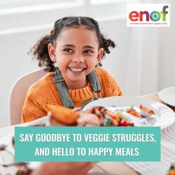 ENOF Organic Fruit & Vegetable Powder Supplement Kids & Adults, 10 Clean Ingredients, Strawberry, Sp...