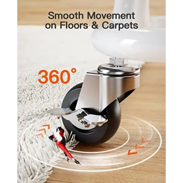 Pipishell 3-Tier Rolling Cart - Easy to Assemble and Versatile