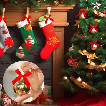 Red Twist Tie Bow 30 Pcs Mini Red Bows for Gift Wrapping Valentine Small Satin Ribbon Bows for Crafts Twist Tie Bows for Treat Bags DIY Cake Pop Bows Christmas Candy Gift Bag Bowknot Premade Tiny Bow