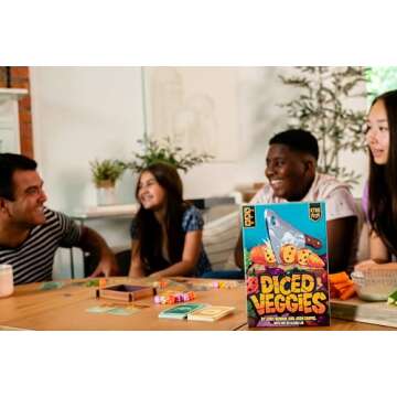 KTBG Diced Veggies Family Friendly Dice Slicing Game for Deliciously Healthy Fun, for 2-4 Players and Ages 6 and Up