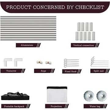 Projector Screen and Stand 16:9 HD 4K Large Outdoor Projector Screen Portable Projection Movie Screen with Carry Bag for Home Theater Backyard Cinema Travel Foldable Anti Crease Windproof