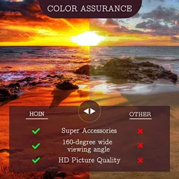 Projector Screen and Stand 16:9 HD 4K Large Outdoor Projector Screen Portable Projection Movie Screen with Carry Bag for Home Theater Backyard Cinema Travel Foldable Anti Crease Windproof