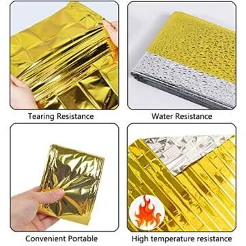 Emergency Blankets 5 Pack - Ultimate Survival Gear for All