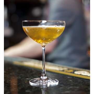 SCHOTT ZWIESEL Bar Special Champagne Bowl (Set of 6), Elegant Champagne Glasses, Dishwasher-Safe Tritan Crystal Glasses, Made in Germany (9.5 Ounce)