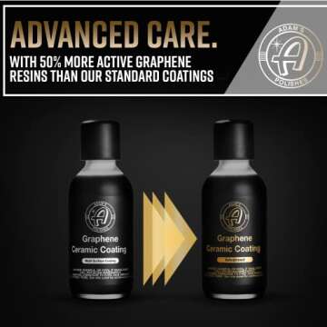 Adam's Polishes Advanced Graphene Ceramic Coating - 10H Graphene Coating for Auto Detailing, 9+ Year...