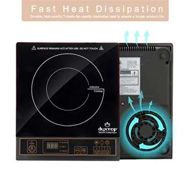 Duxtop 1800W Portable Induction Cooktop for Efficient Cooking
