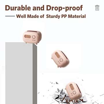 Benshukam Facial Tissue Box Cover Holders Retro Radio Model Tissue Box Tissue Box Multifunctional in Home Living Room Cute StyleKleenex Box Holder for Bathroom Office(Pink)