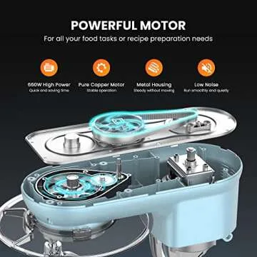 VIVOHOME 660W 10 Speed Stand Mixer - Ultimate Kitchen Helper