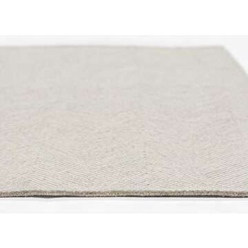Momeni Charles Wool Hand Tufted Contemporary Indoor Area Rug, Taupe, 2' X 3'