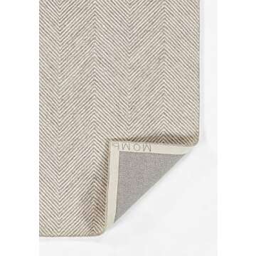 Momeni Charles Wool Hand Tufted Contemporary Indoor Area Rug, Taupe, 2' X 3'