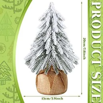 Zhanmai Mini Christmas Trees for Festive Decoration