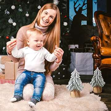 Zhanmai Mini Christmas Trees for Festive Decoration