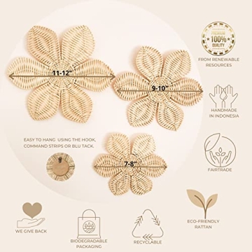 Charming Boho Baby Girl Nursery Wall Decor - Set of 3