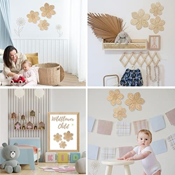 Charming Boho Baby Girl Nursery Wall Decor - Set of 3