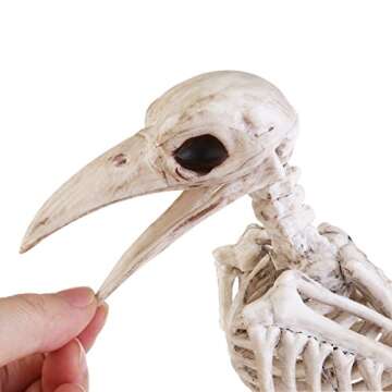 Crazy Bonez Skeleton Raven for Halloween Décor